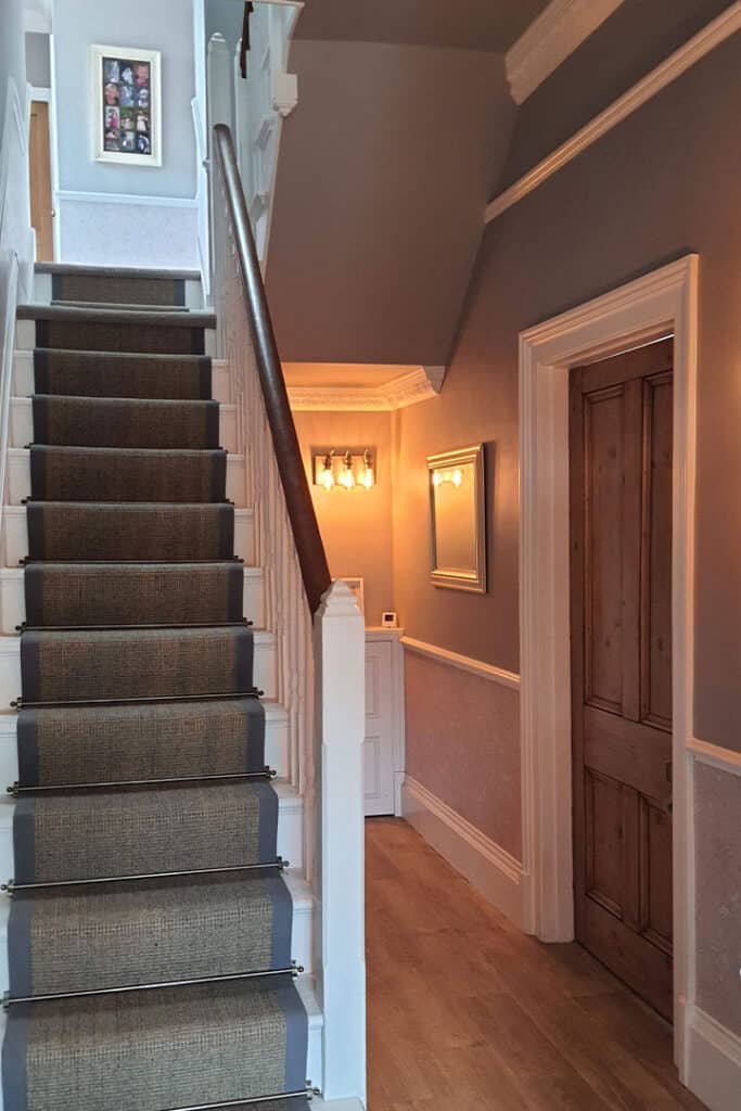 Victorian Little Greene Period Hallway Stairs